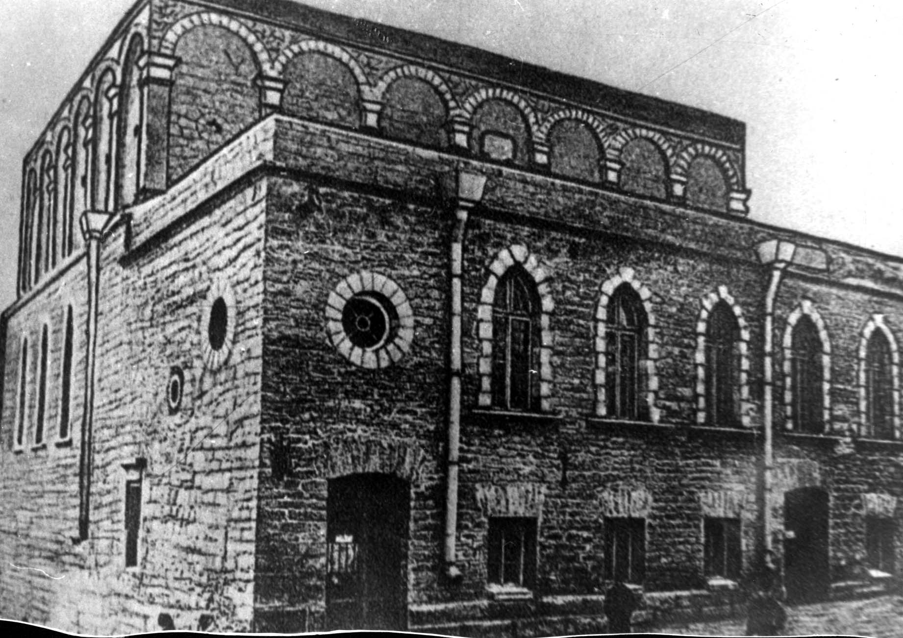 Building of the old Great Synagogue of Tarnopol